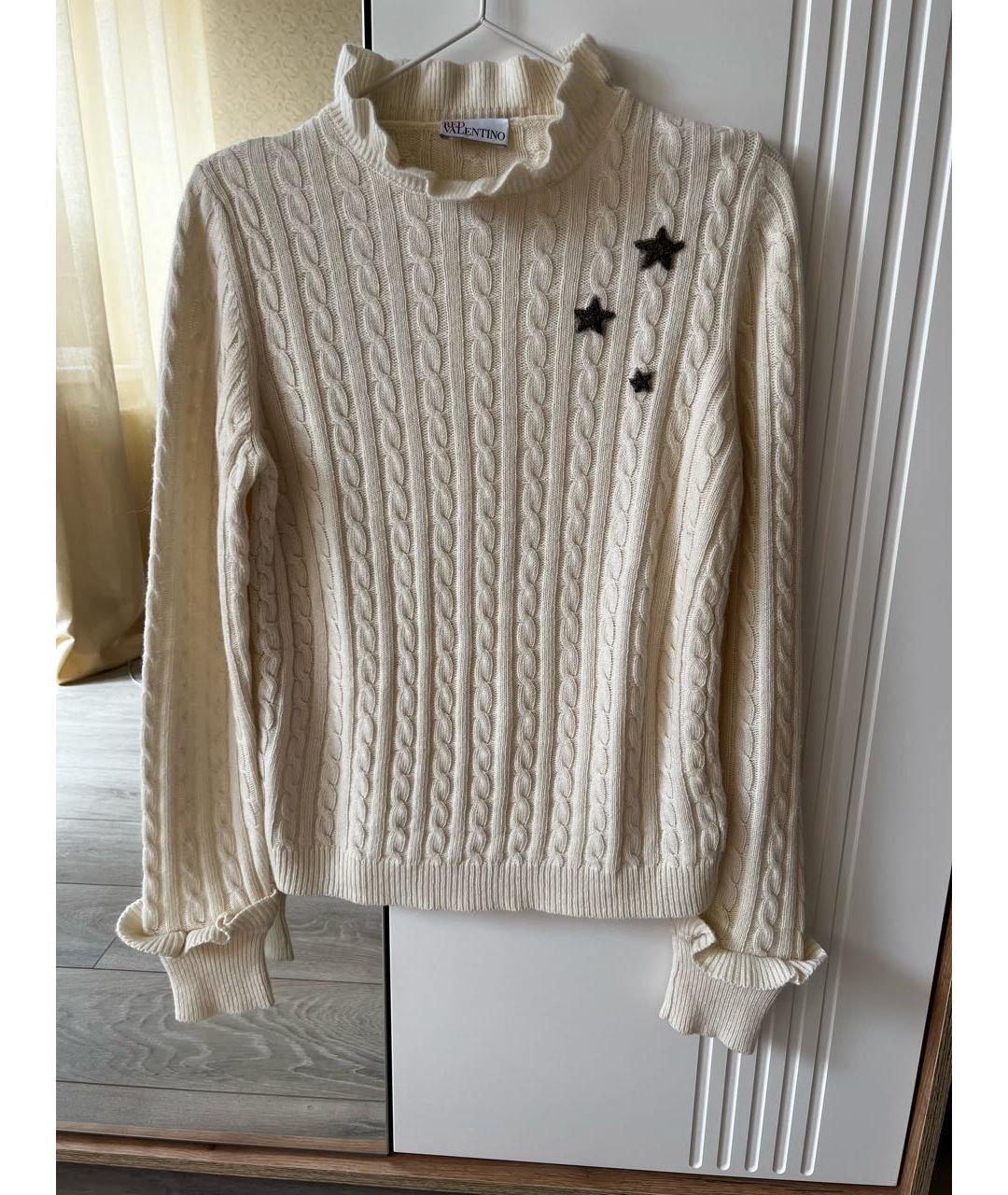 RED VALENTINO Бежевый вискозный джемпер / свитер, фото 2
