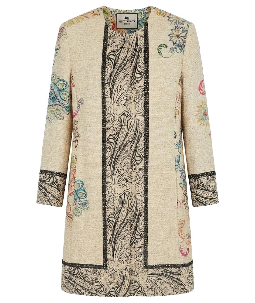 ETRO Бежевое хлопковое пальто, фото 1