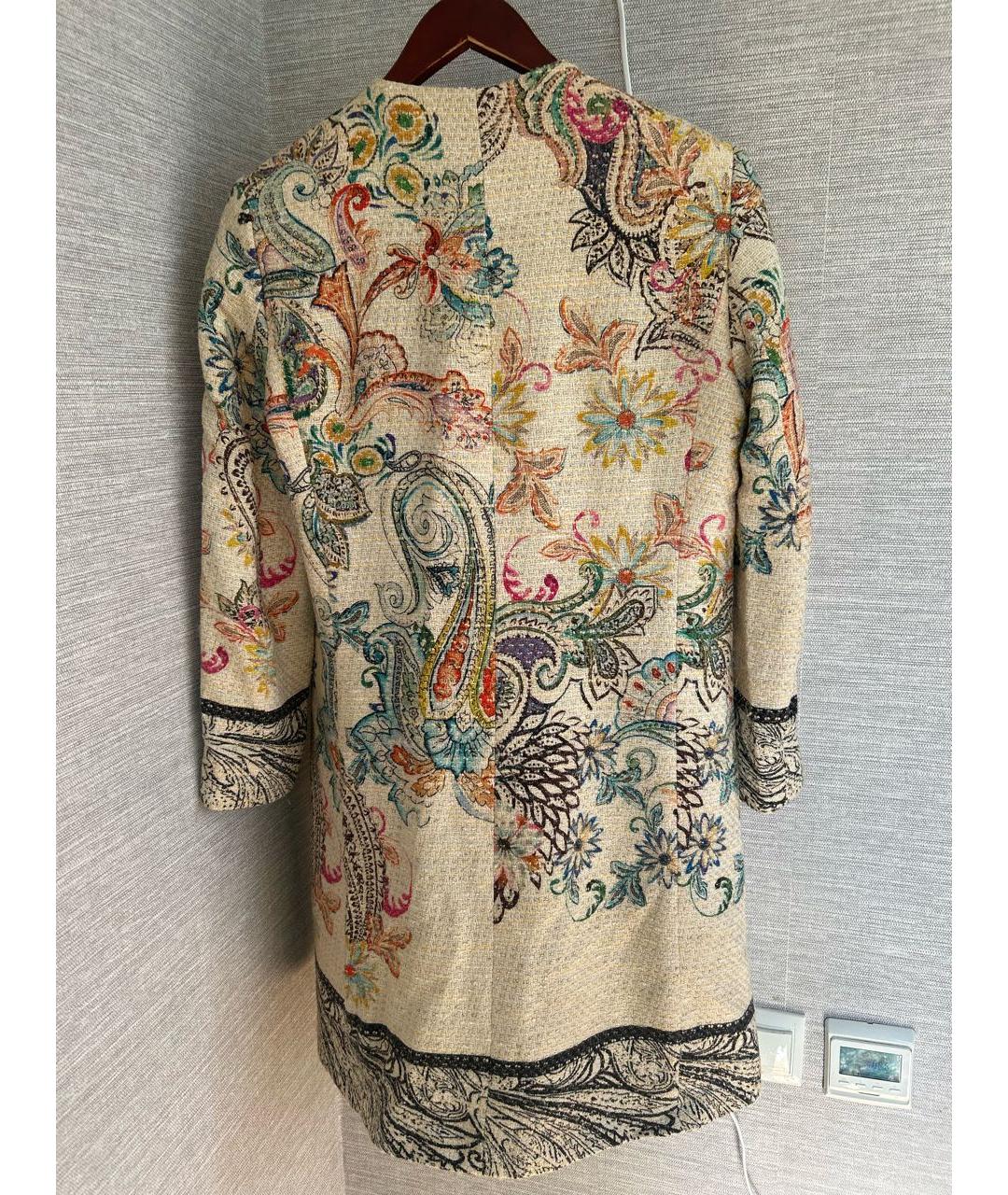 ETRO Бежевое хлопковое пальто, фото 2