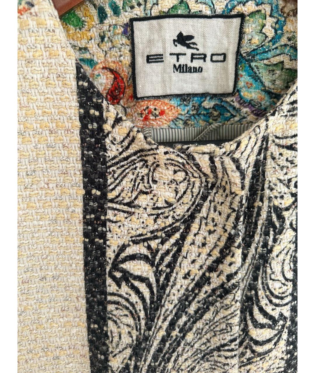 ETRO Бежевое хлопковое пальто, фото 4