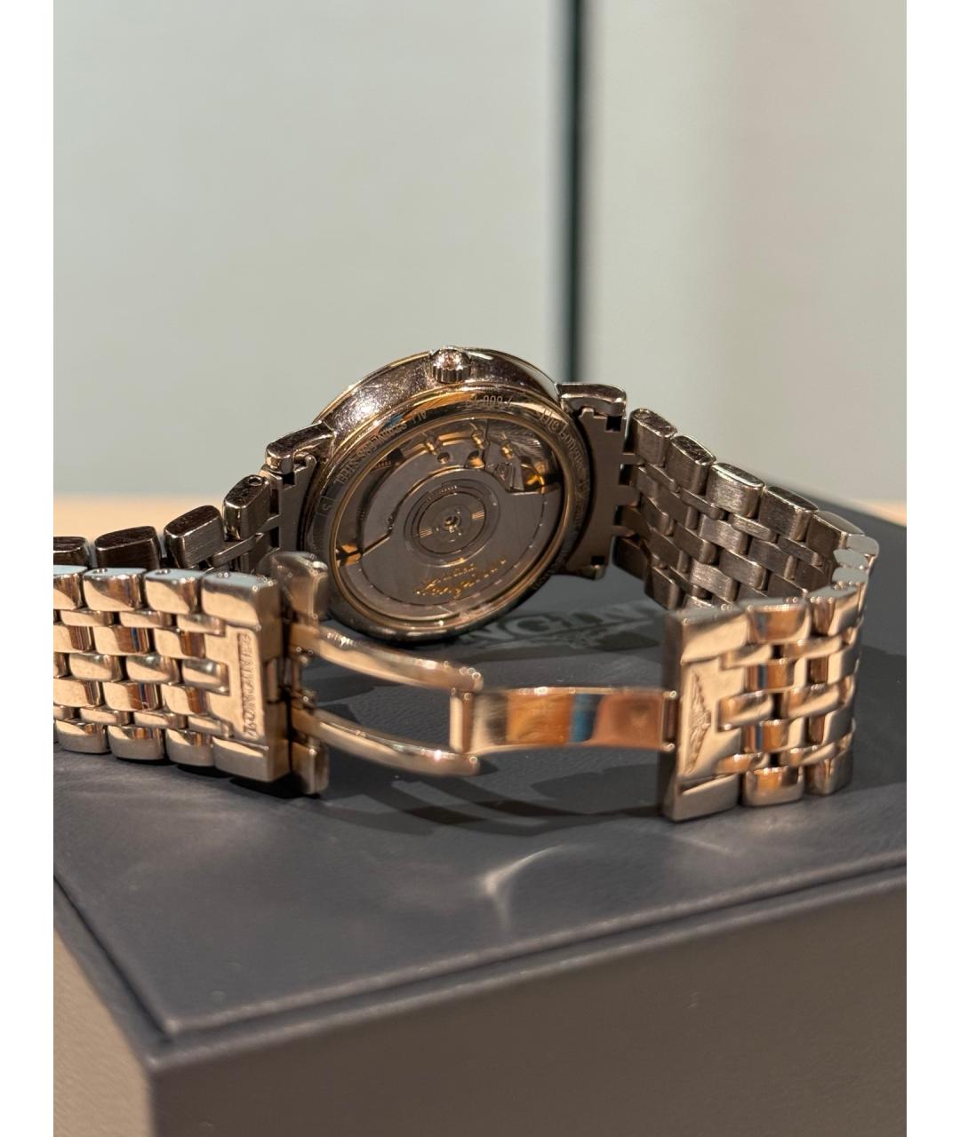 LONGINES Черные металлические часы, фото 4