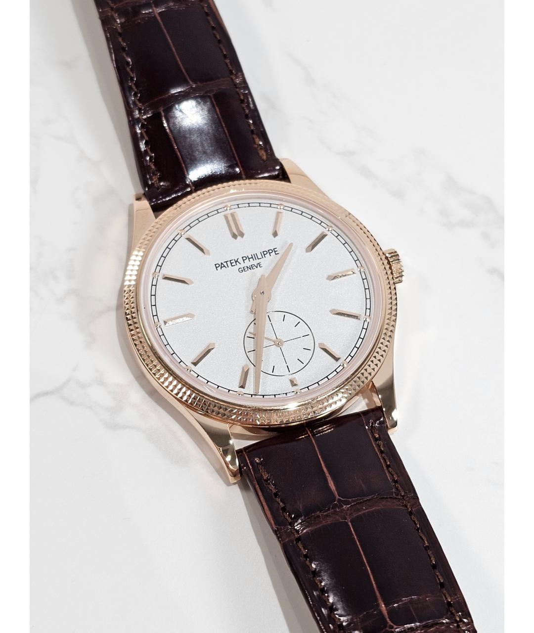 PATEK PHILIPPE Белые часы из розового золота, фото 5