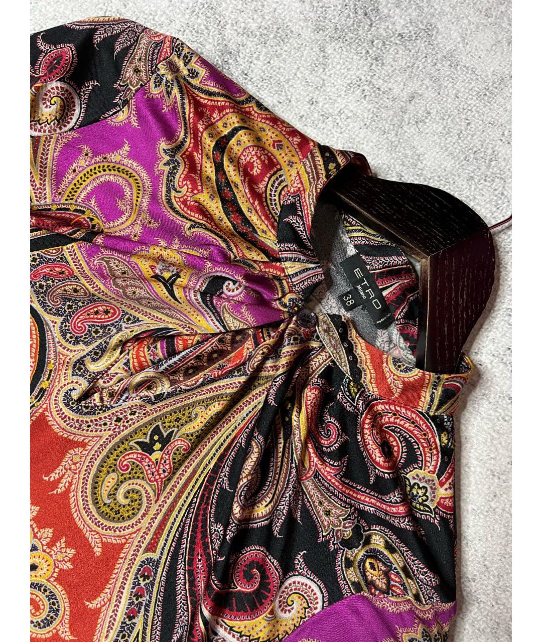 ETRO Мульти вискозное платье, фото 4