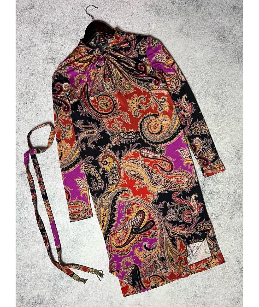 ETRO Мульти вискозное платье, фото 3