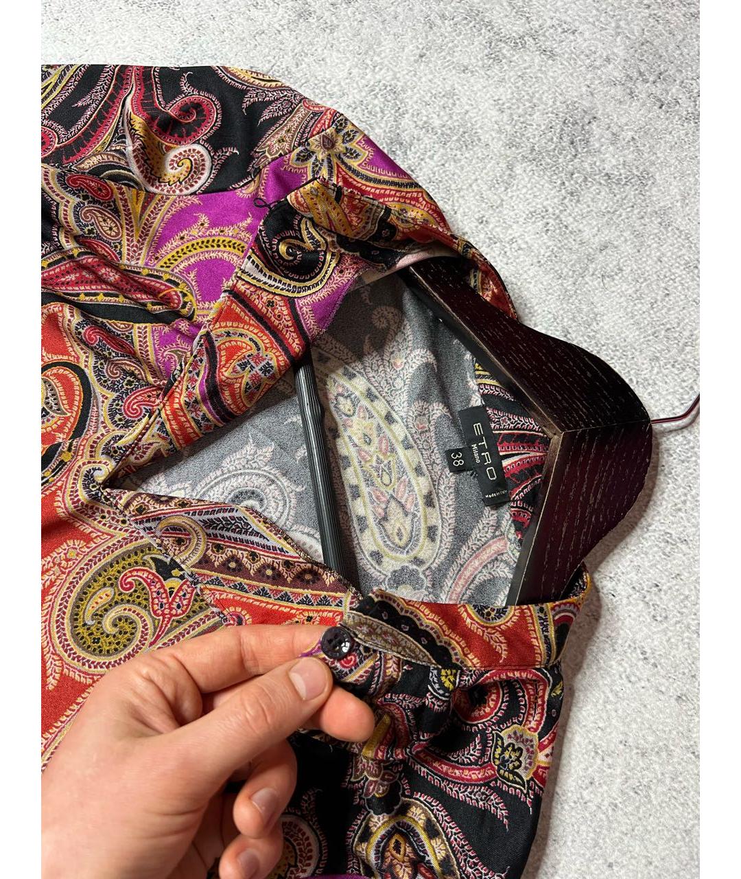 ETRO Мульти вискозное платье, фото 5