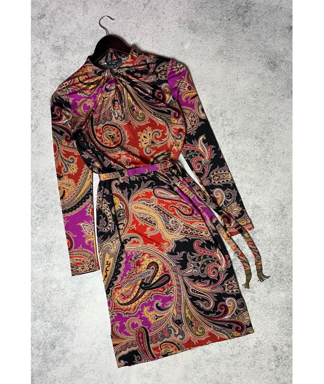 ETRO Мульти вискозное платье, фото 8
