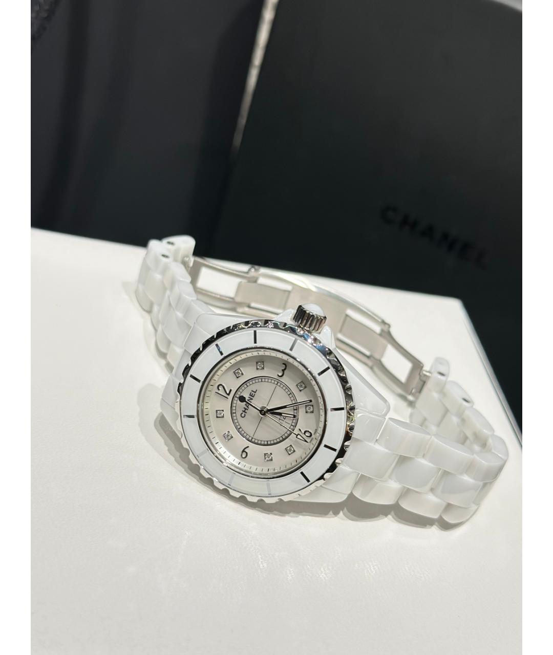 CHANEL Белые керамические часы, фото 6