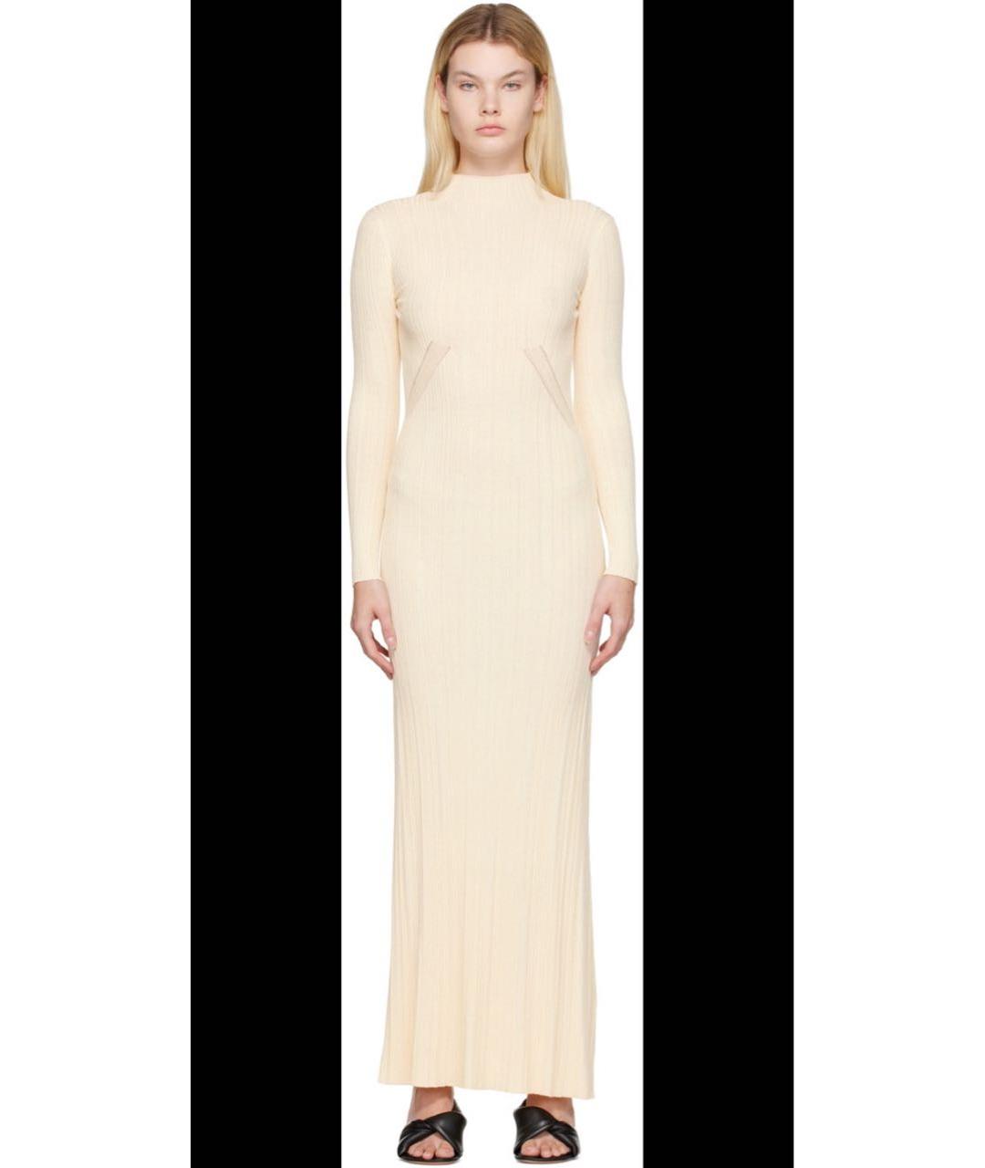 JACQUEMUS Бежевое вечернее платье, фото 5