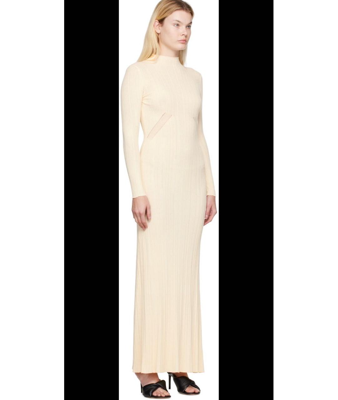 JACQUEMUS Бежевое вечернее платье, фото 4