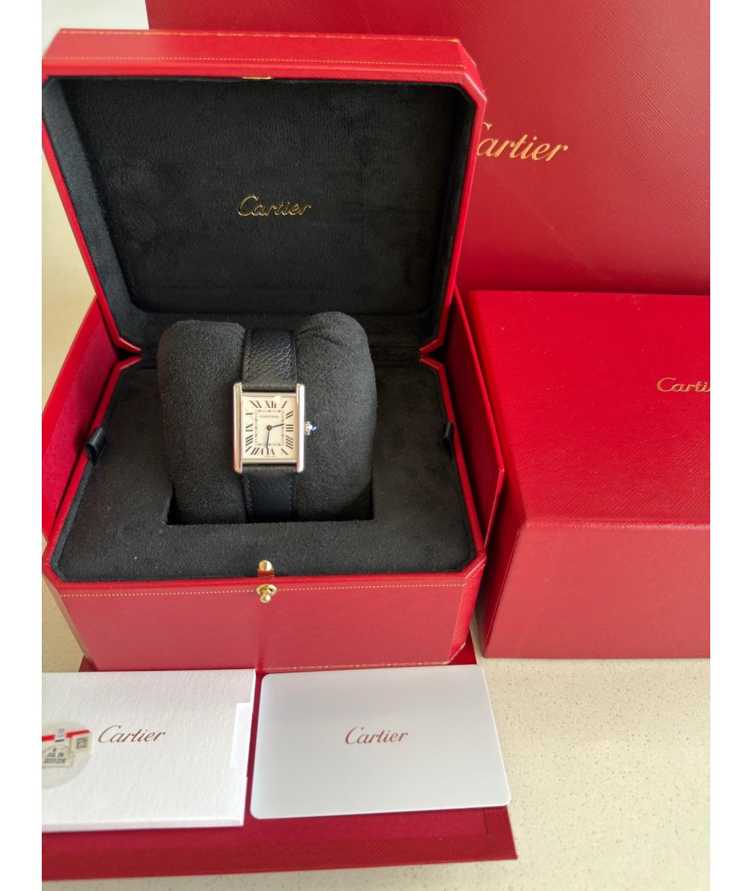 CARTIER Бежевые часы, фото 2