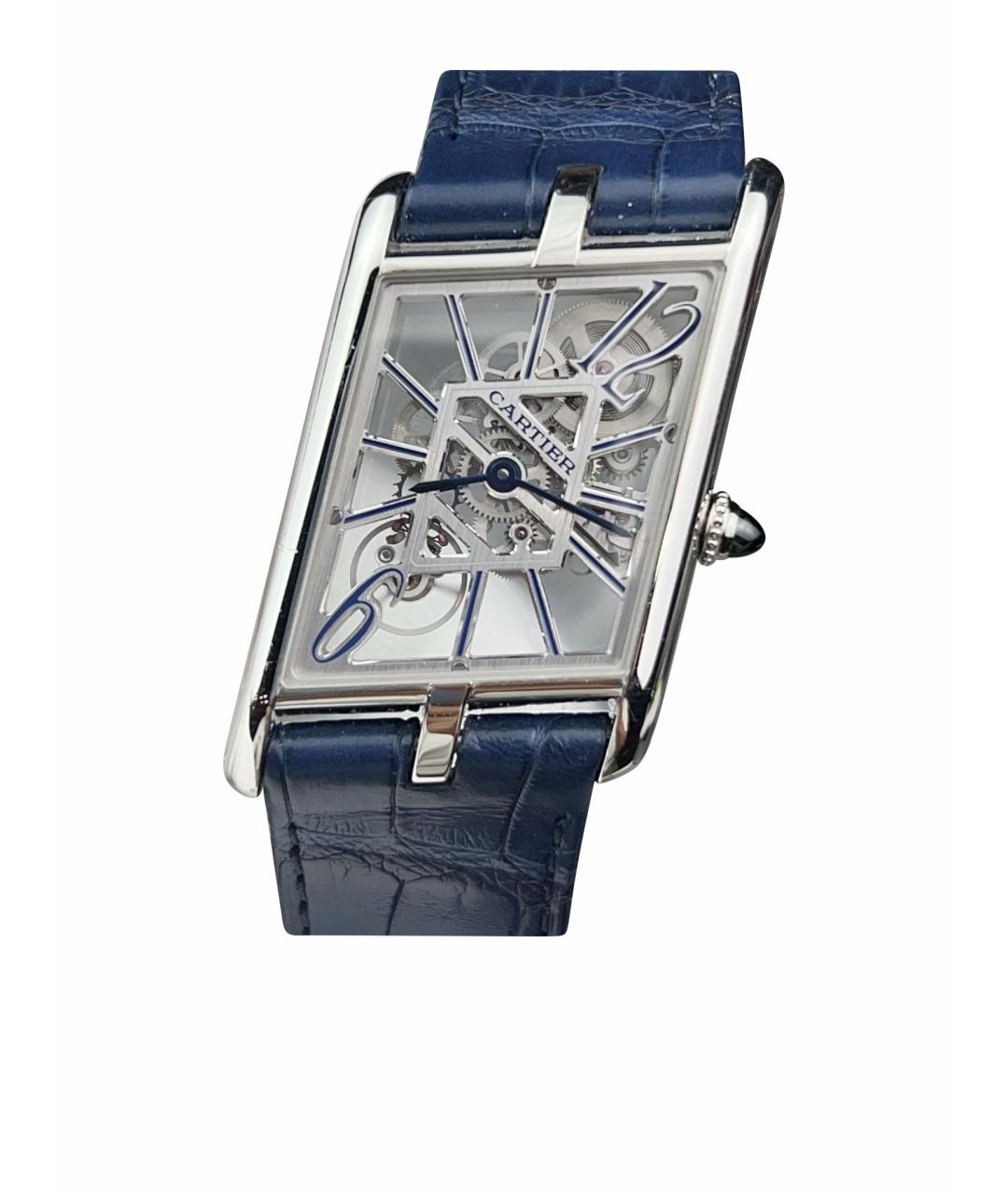 CARTIER Серебряные платиновые часы, фото 1