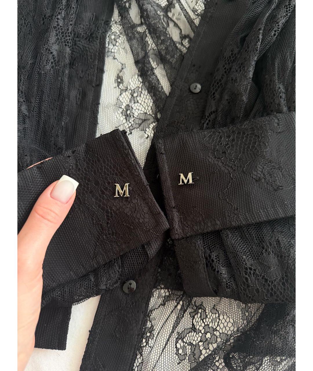 MAX MARA Черная кружевная блузы, фото 3