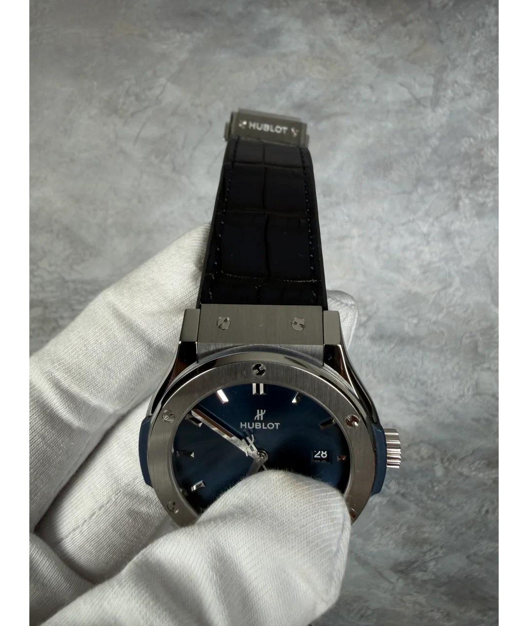 HUBLOT Синие металлические часы, фото 6