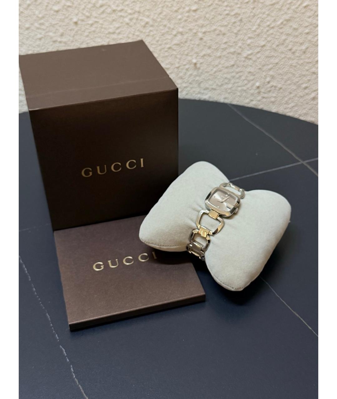 GUCCI Золотые металлические часы, фото 2