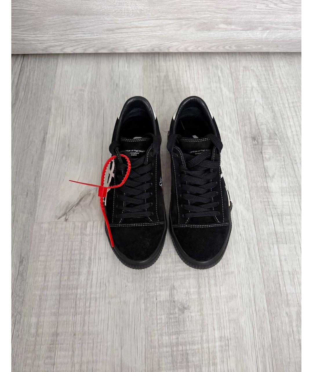 OFF-WHITE Черные замшевые кеды, фото 2