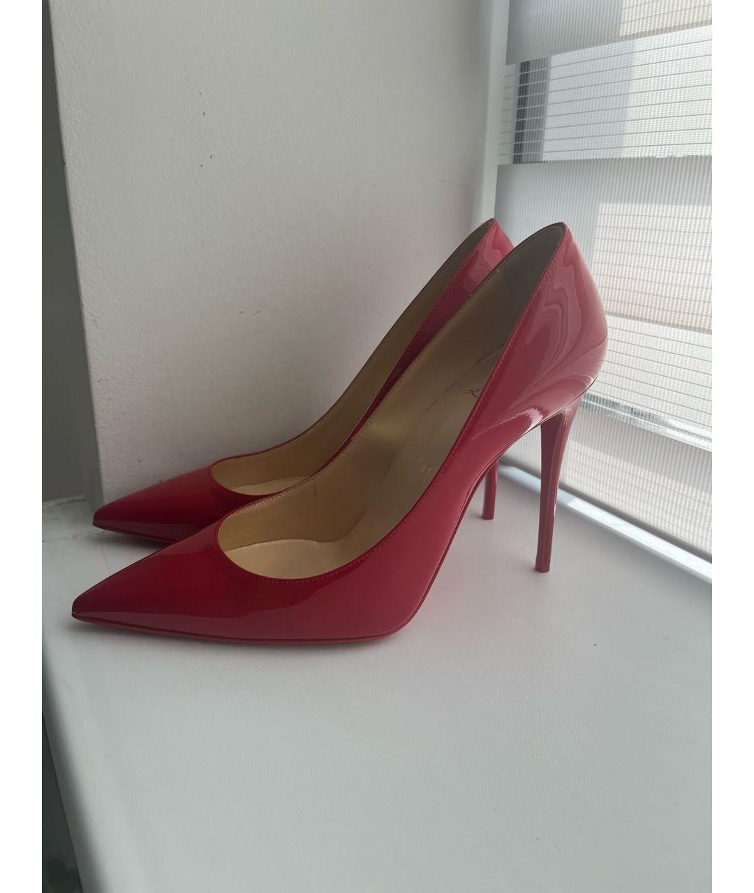 CHRISTIAN LOUBOUTIN Красные туфли из лакированной кожи, фото 3