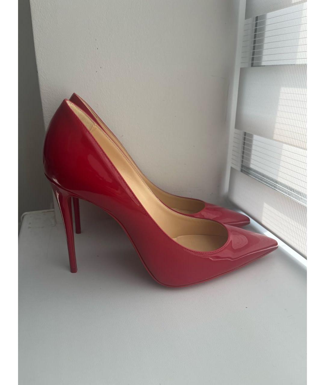 CHRISTIAN LOUBOUTIN Красные туфли из лакированной кожи, фото 7