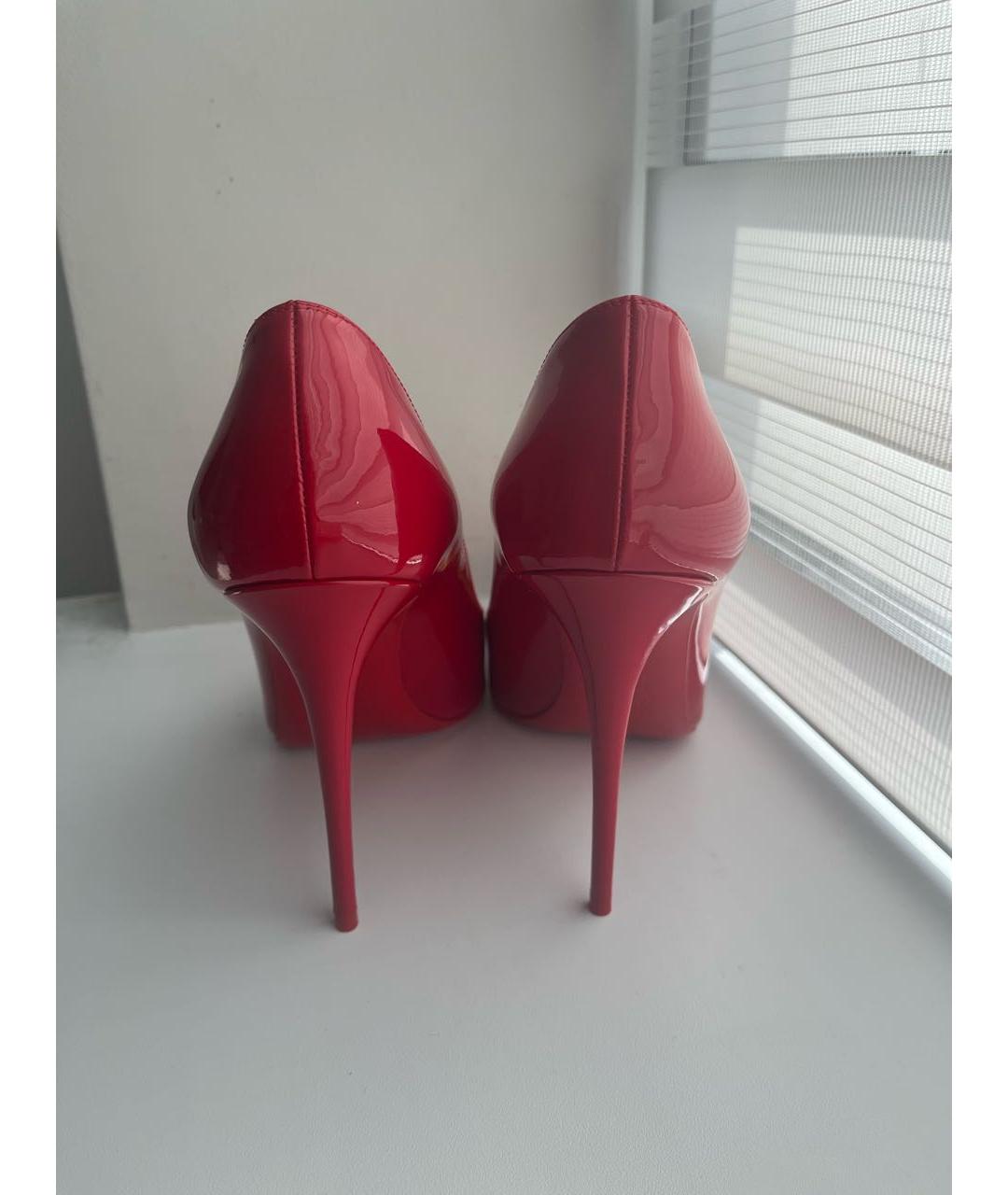 CHRISTIAN LOUBOUTIN Красные туфли из лакированной кожи, фото 4