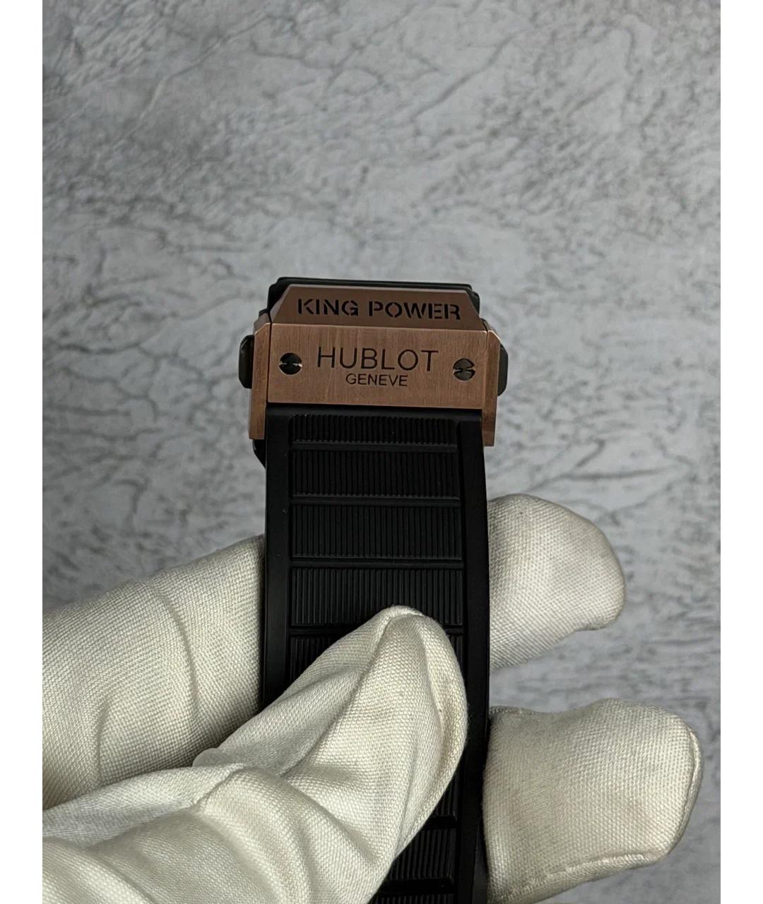 HUBLOT Черные часы из розового золота, фото 7