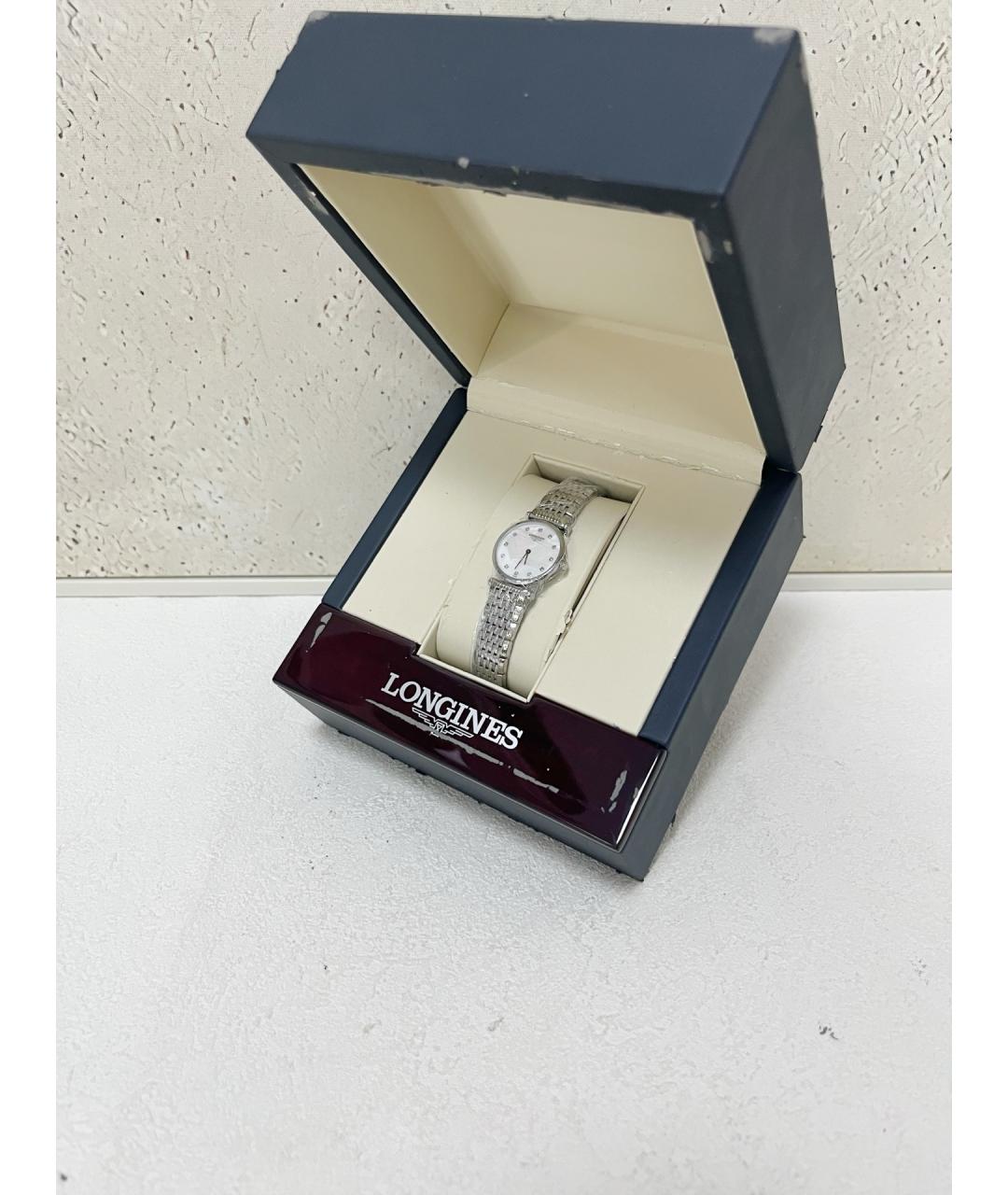 LONGINES Белые часы, фото 4