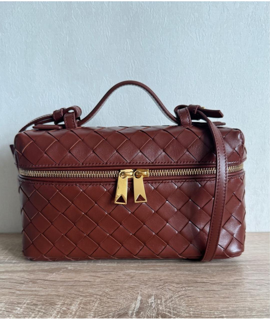 BOTTEGA VENETA Красная кожаная сумка через плечо, фото 9