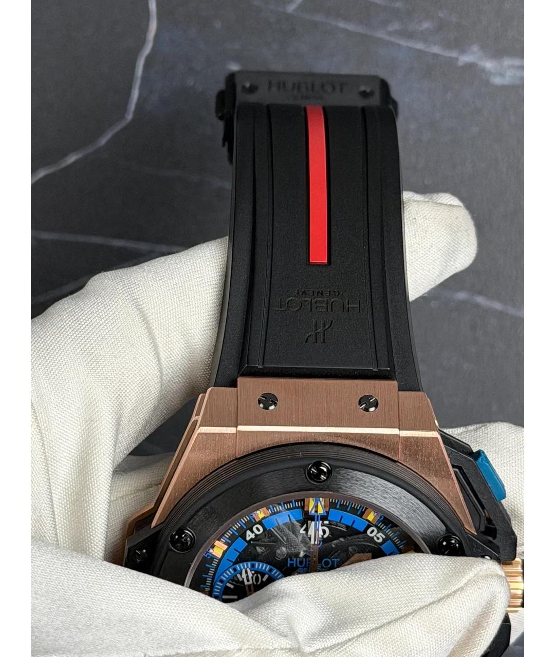 HUBLOT Черные часы из розового золота, фото 6