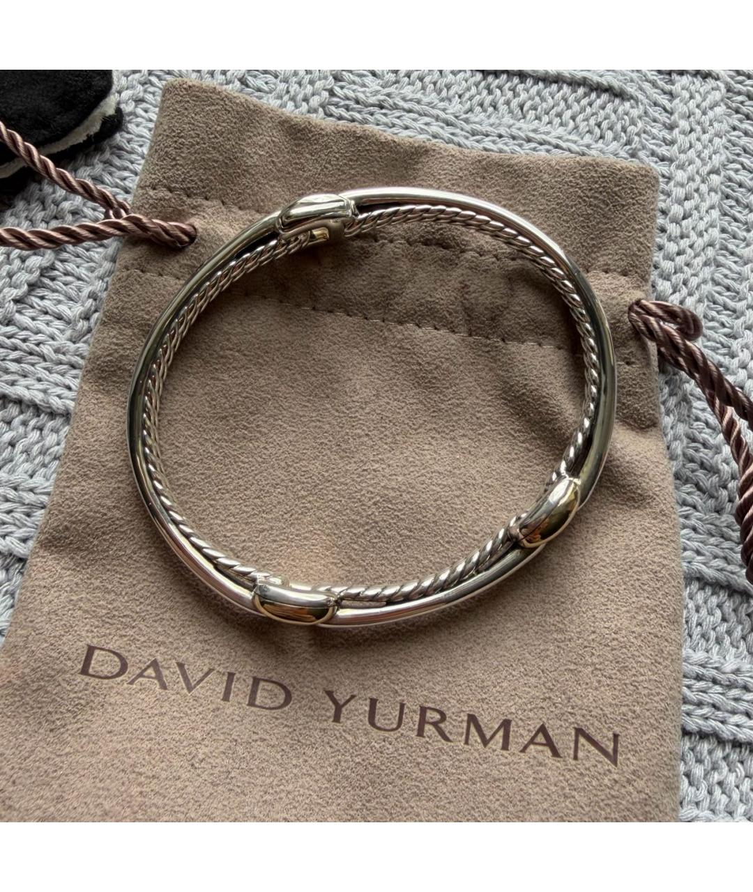 David Yurman Серебряный серебряный браслет, фото 3