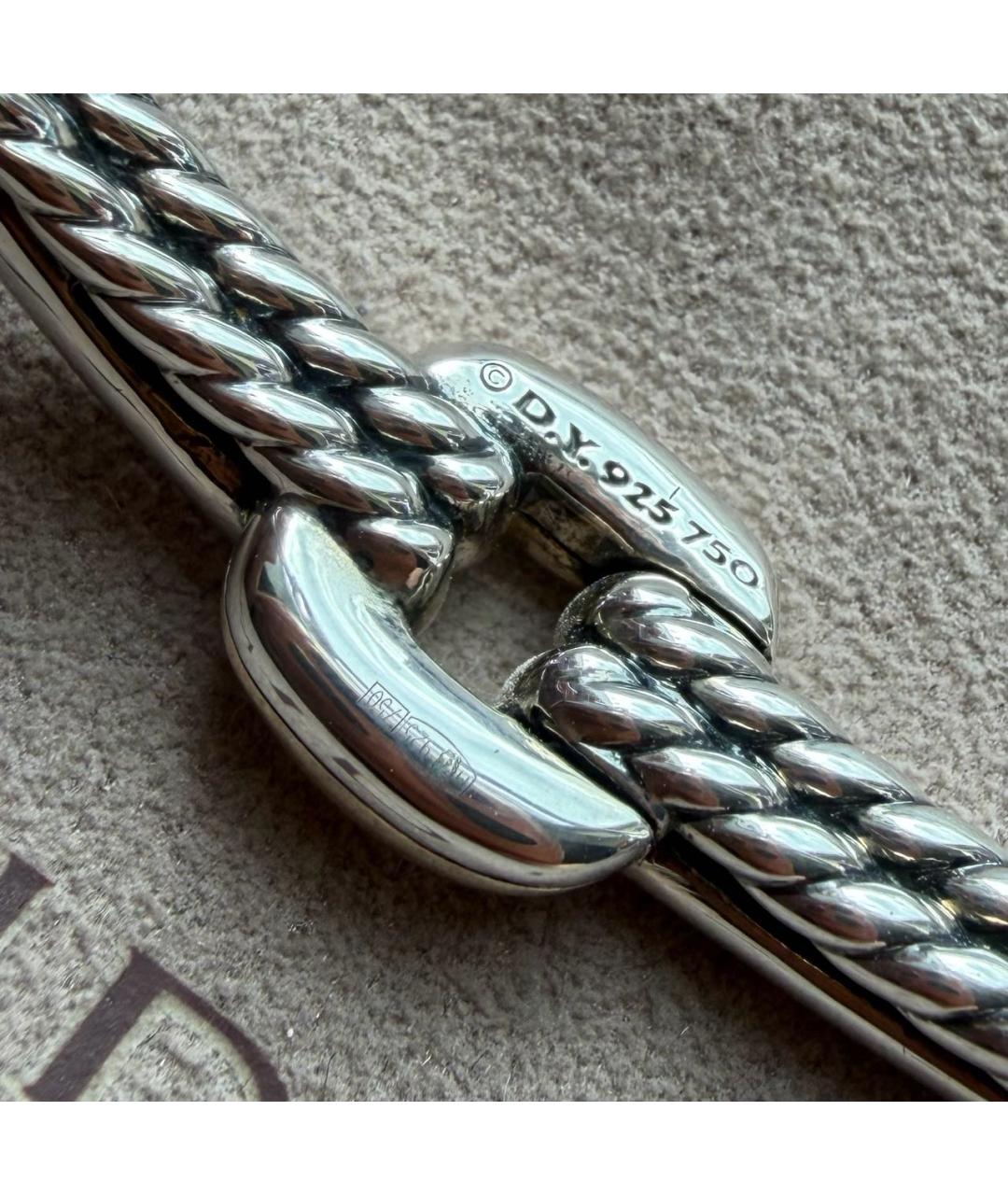 David Yurman Серебряный серебряный браслет, фото 6