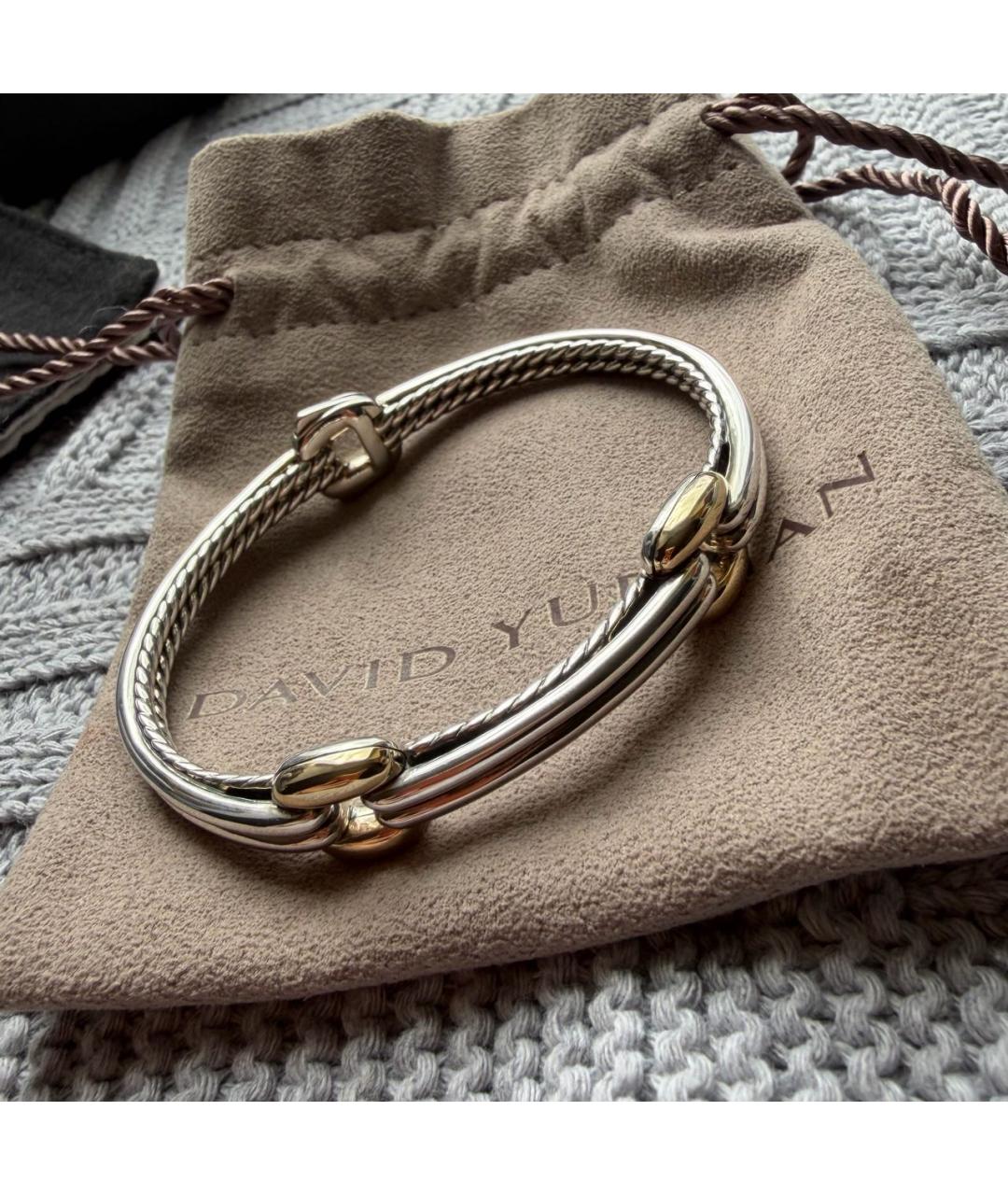 David Yurman Серебряный серебряный браслет, фото 5