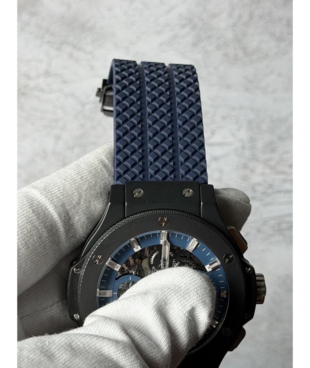 HUBLOT Синие керамические часы, фото 6