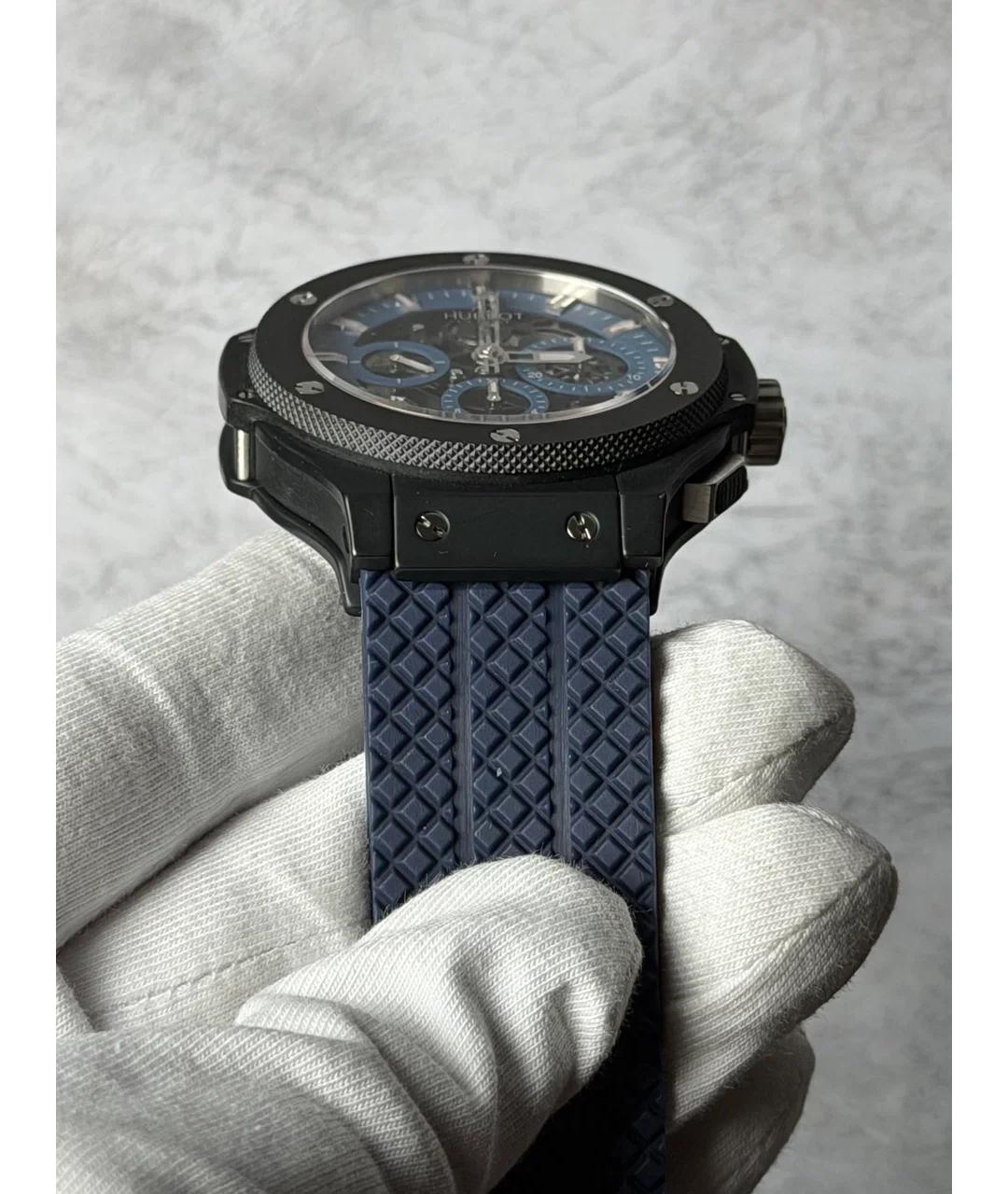 HUBLOT Синие керамические часы, фото 5