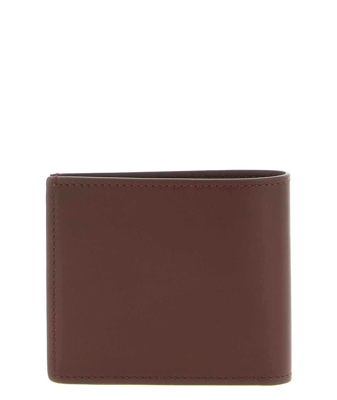 BRUNELLO CUCINELLI Коричневый кожаный кошелек, фото 2