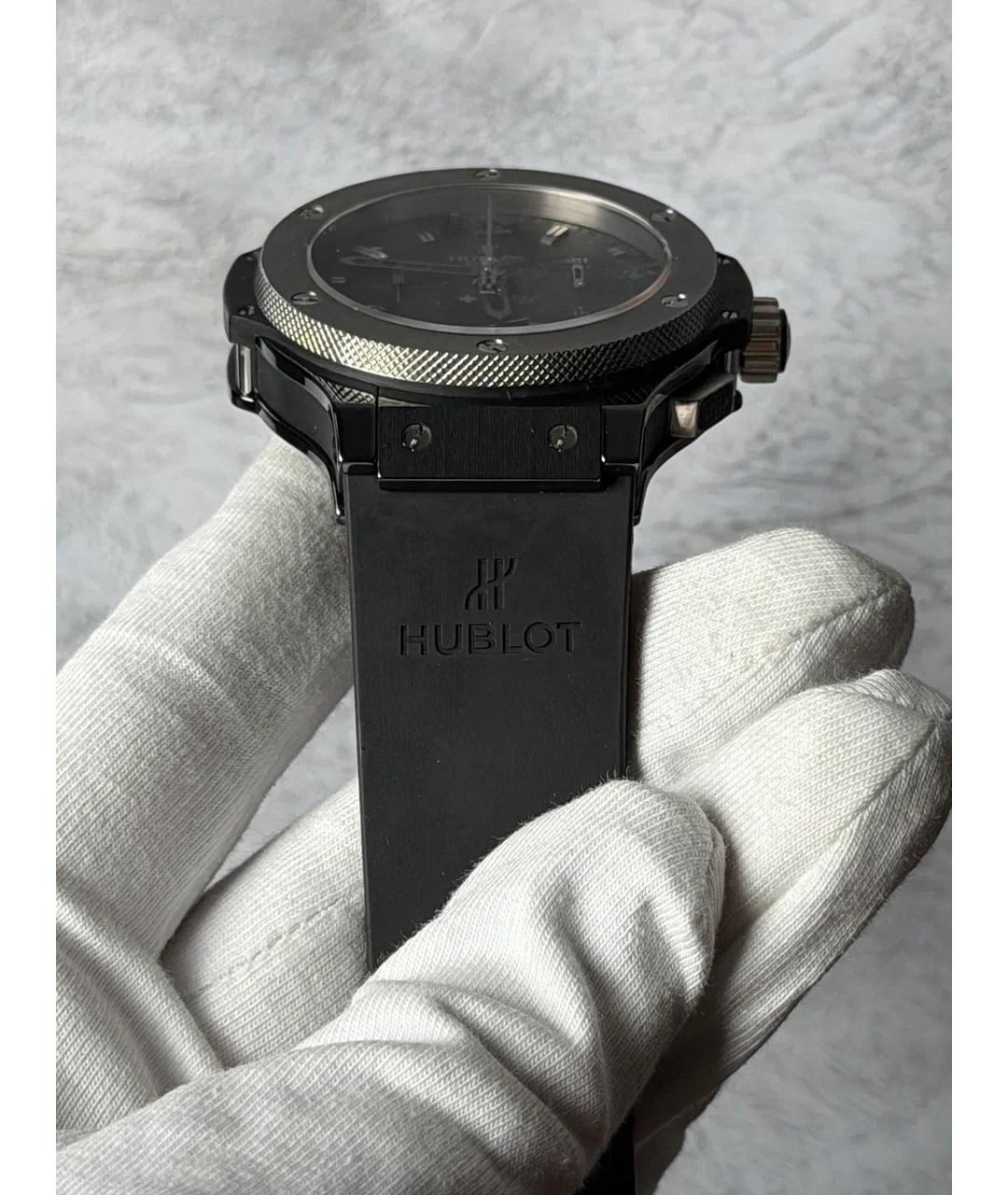 HUBLOT Черные керамические часы, фото 5