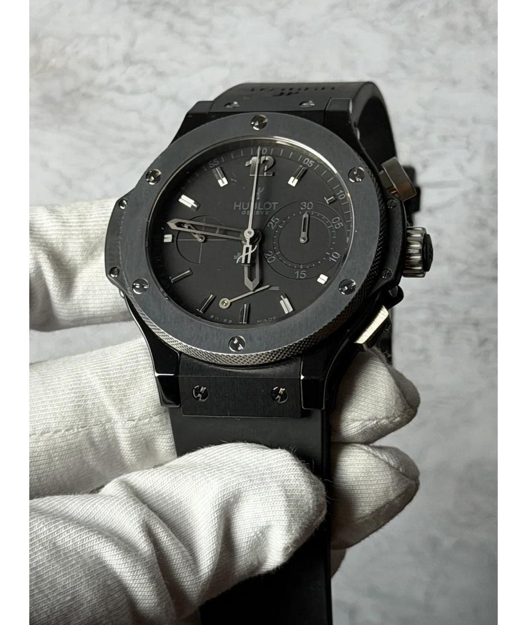 HUBLOT Черные керамические часы, фото 2