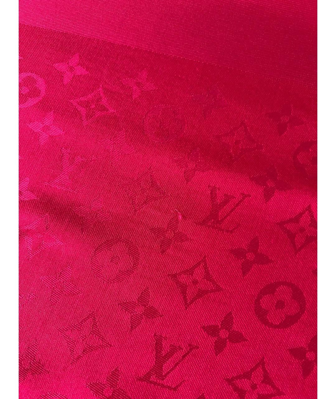 LOUIS VUITTON Фуксия шарф, фото 8
