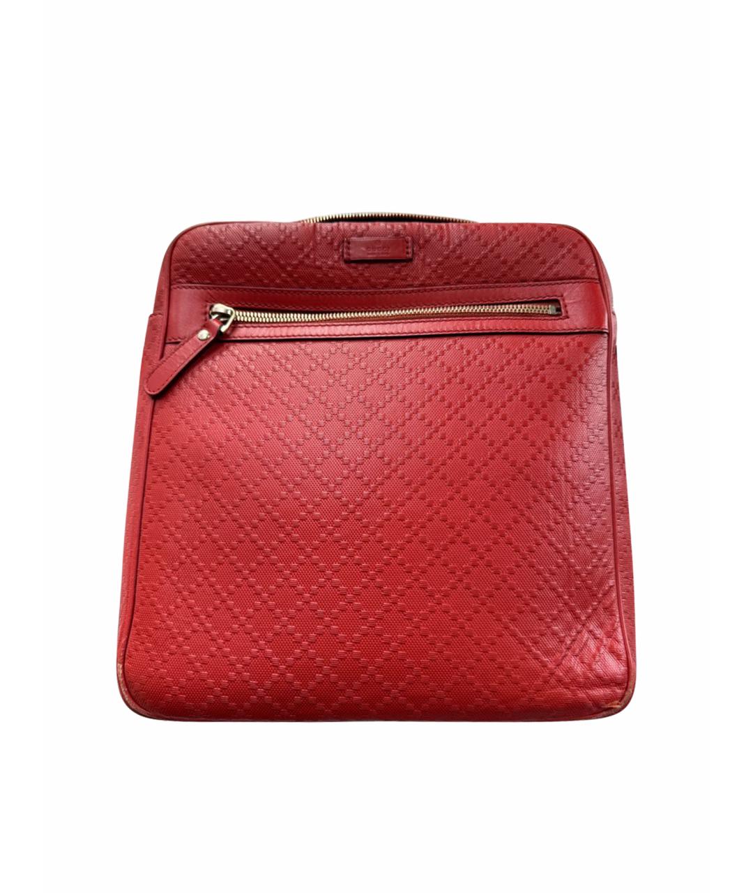 GUCCI Оранжевая кожаная сумка через плечо, фото 1