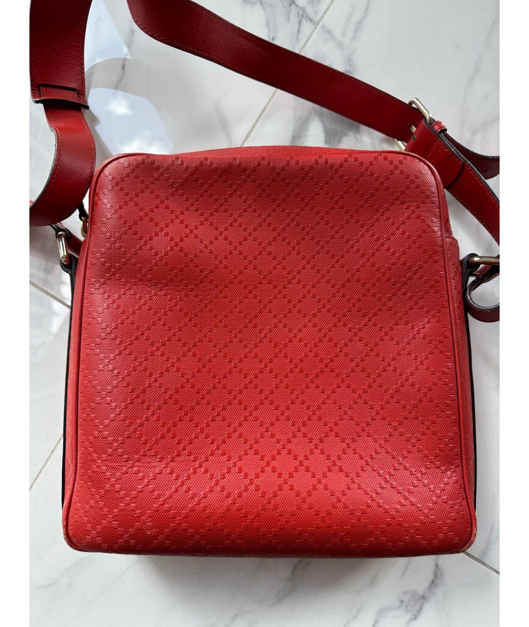 GUCCI Оранжевая кожаная сумка через плечо, фото 2