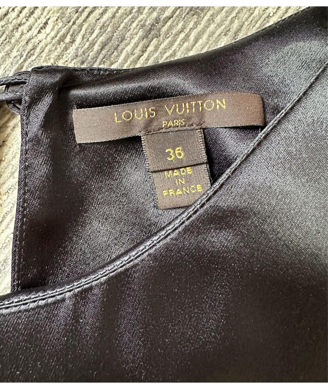 LOUIS VUITTON Черное коктейльное платье, фото 3