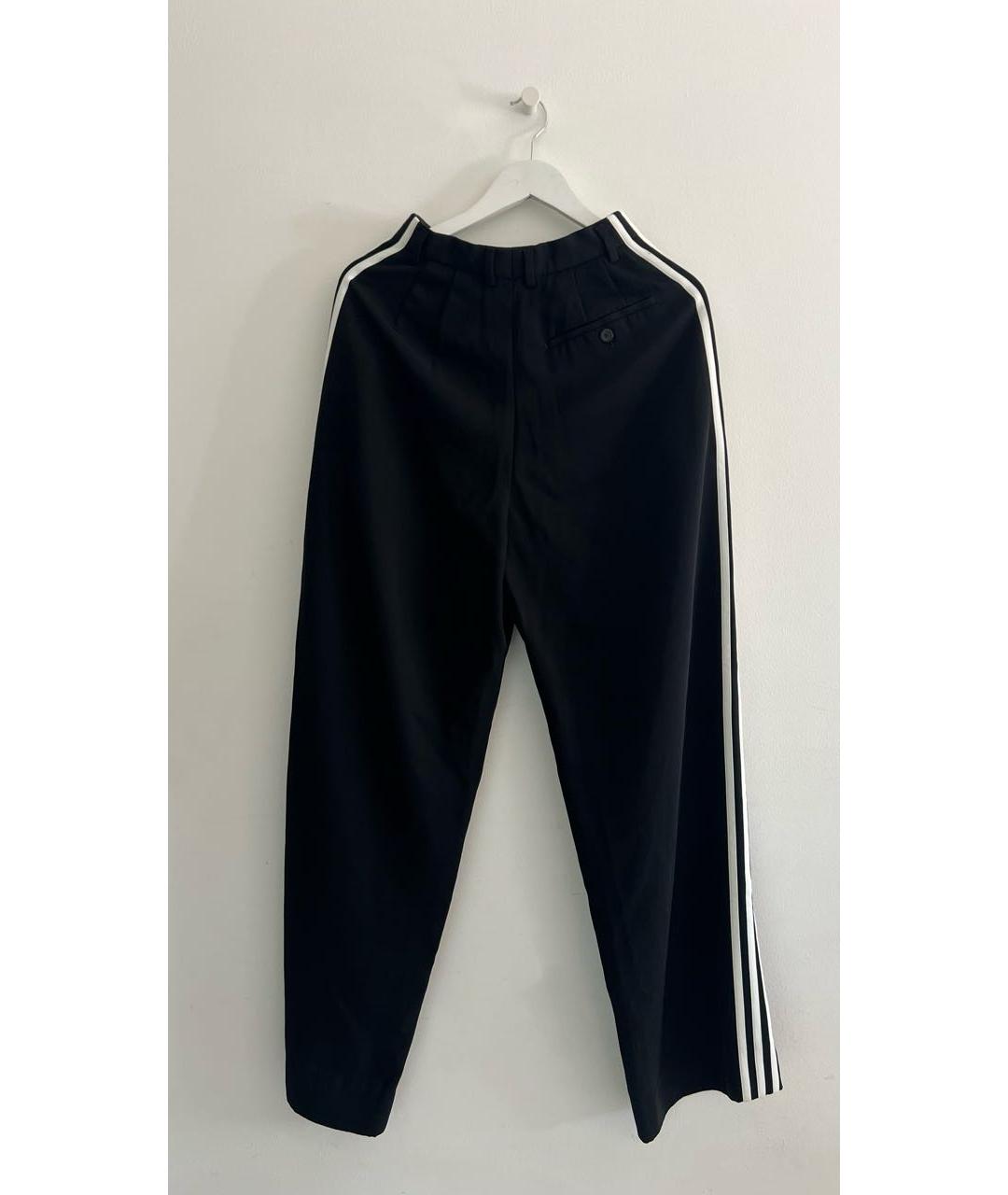 BALENCIAGA Черные хлопковые прямые брюки, фото 2