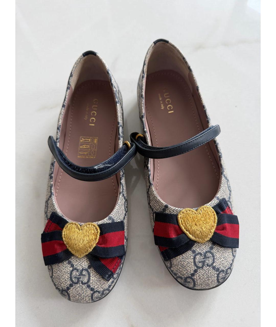 GUCCI Черные кожаные балетки, фото 3