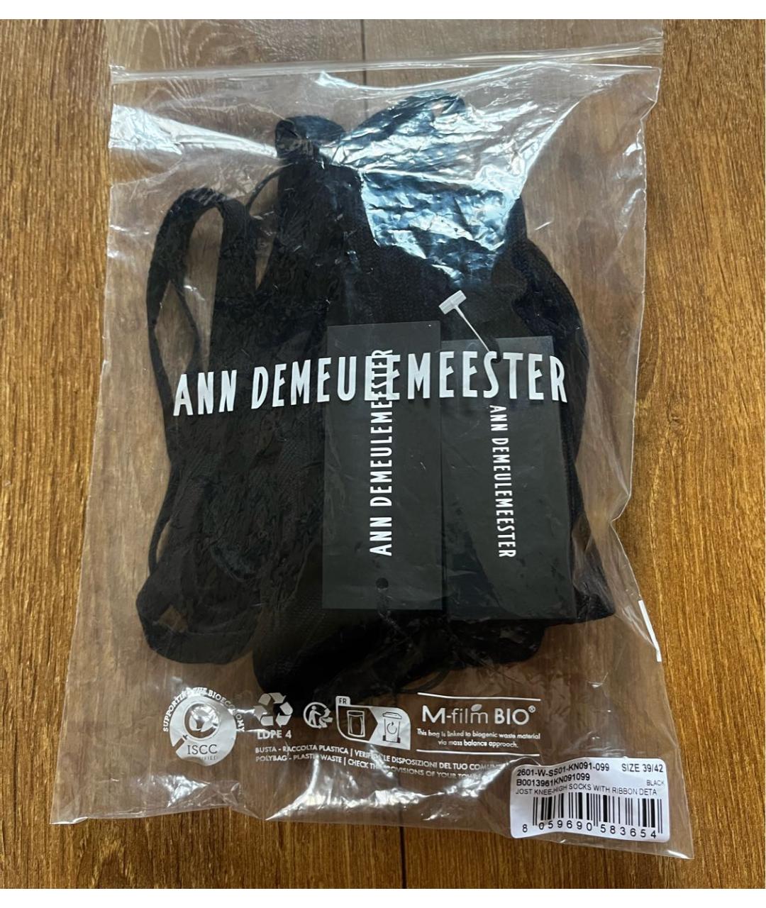 ANN DEMEULEMEESTER Черные носки, чулки и колготы, фото 7