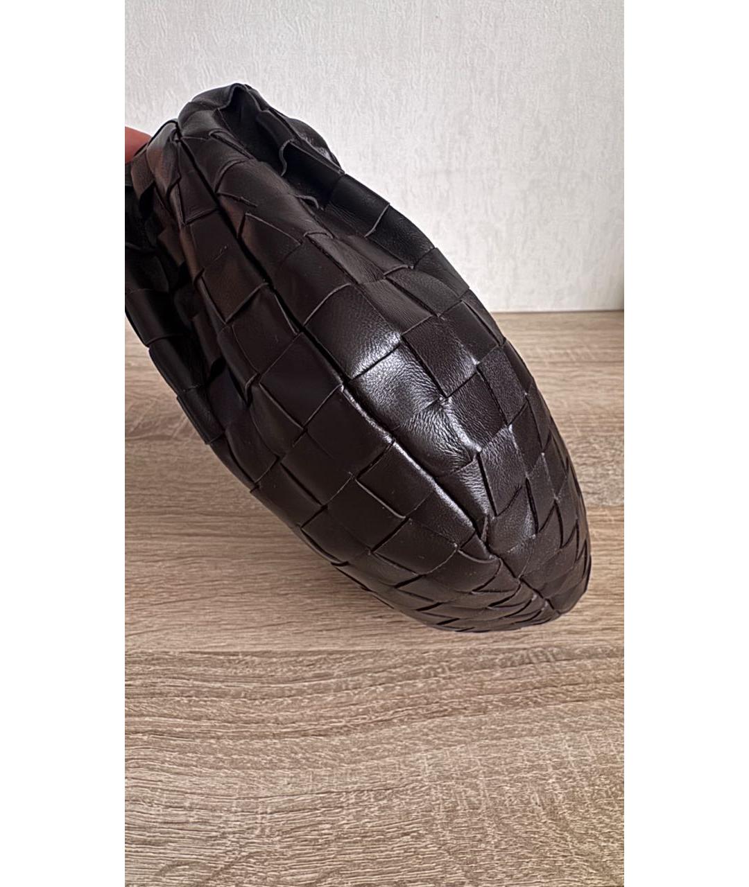 BOTTEGA VENETA Коричневая кожаная сумка с короткими ручками, фото 4
