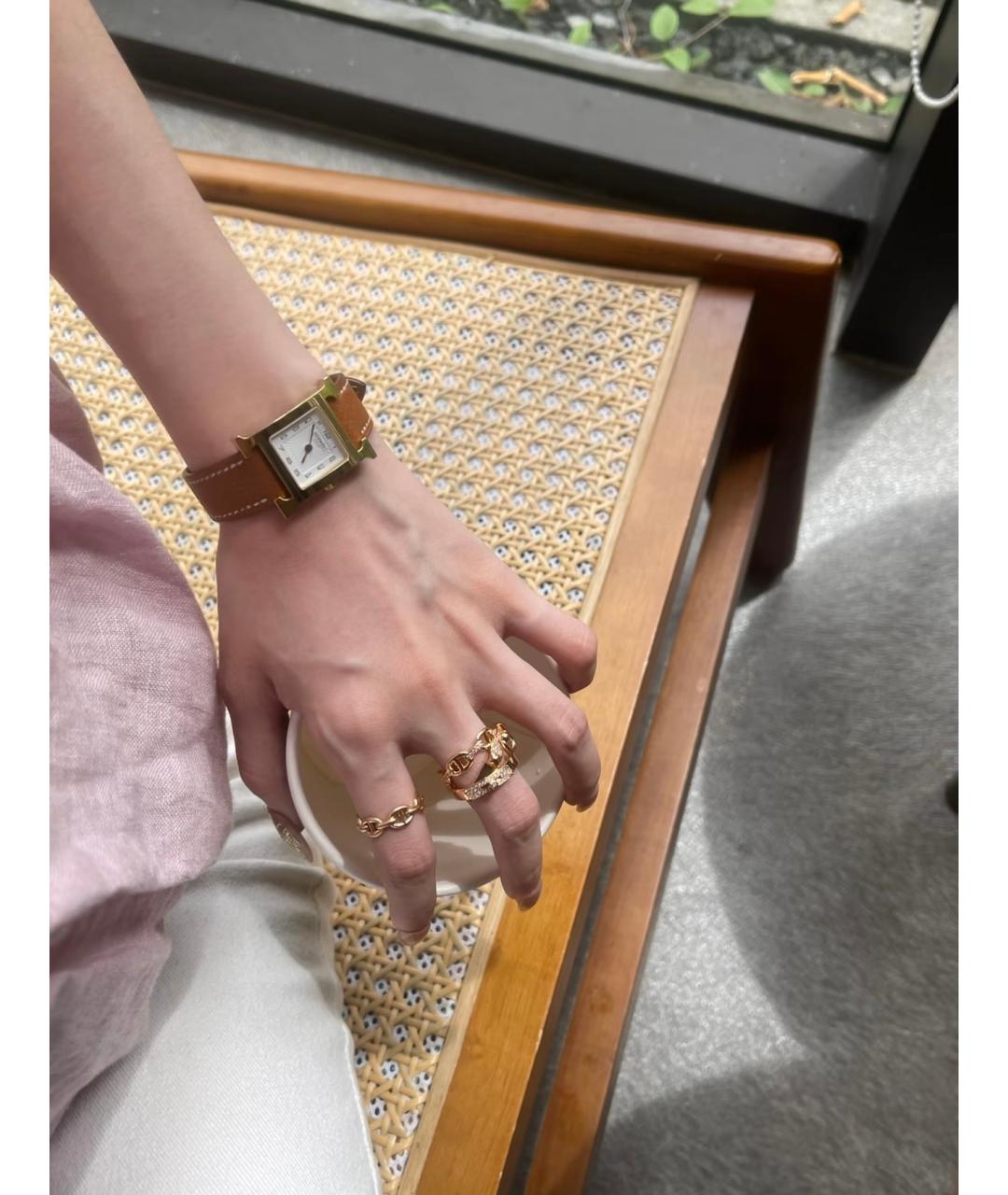 HERMES Золотое кольцо из розового золота, фото 8