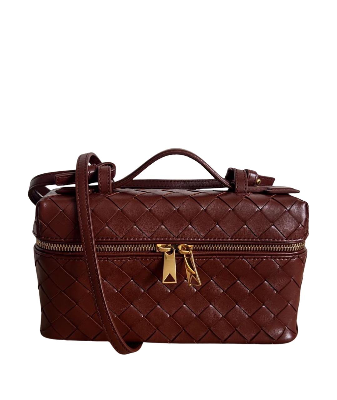 BOTTEGA VENETA Красная кожаная сумка через плечо, фото 1
