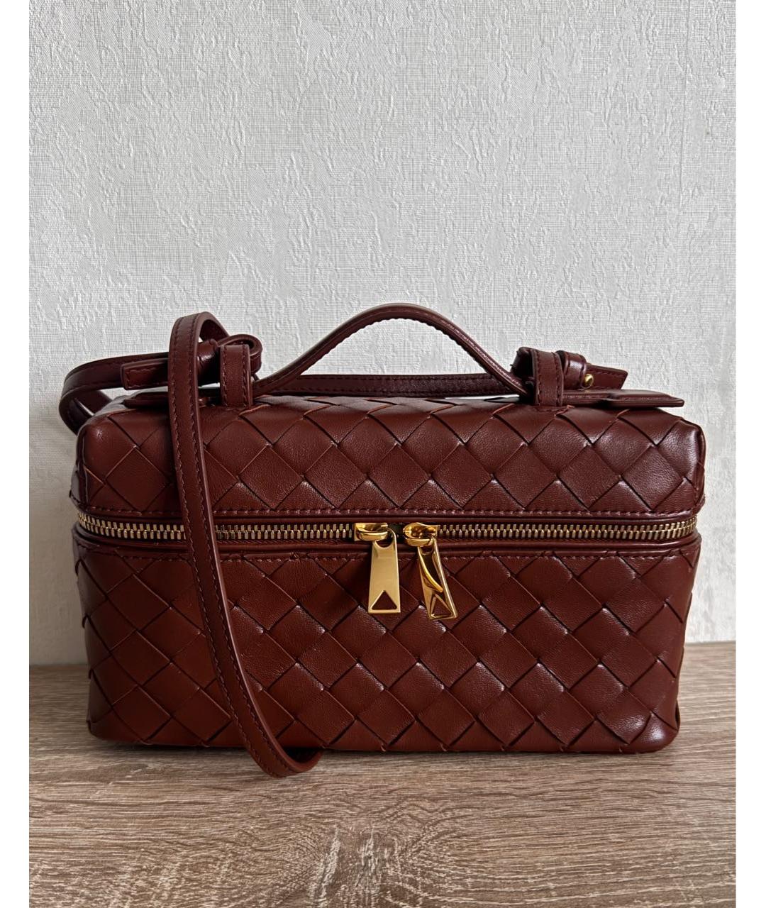 BOTTEGA VENETA Красная кожаная сумка через плечо, фото 7