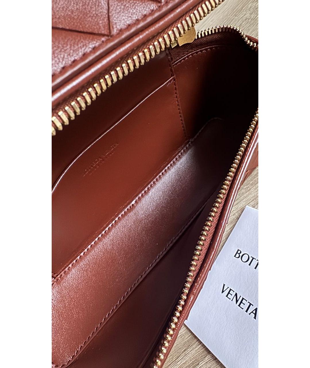 BOTTEGA VENETA Красная кожаная сумка через плечо, фото 5