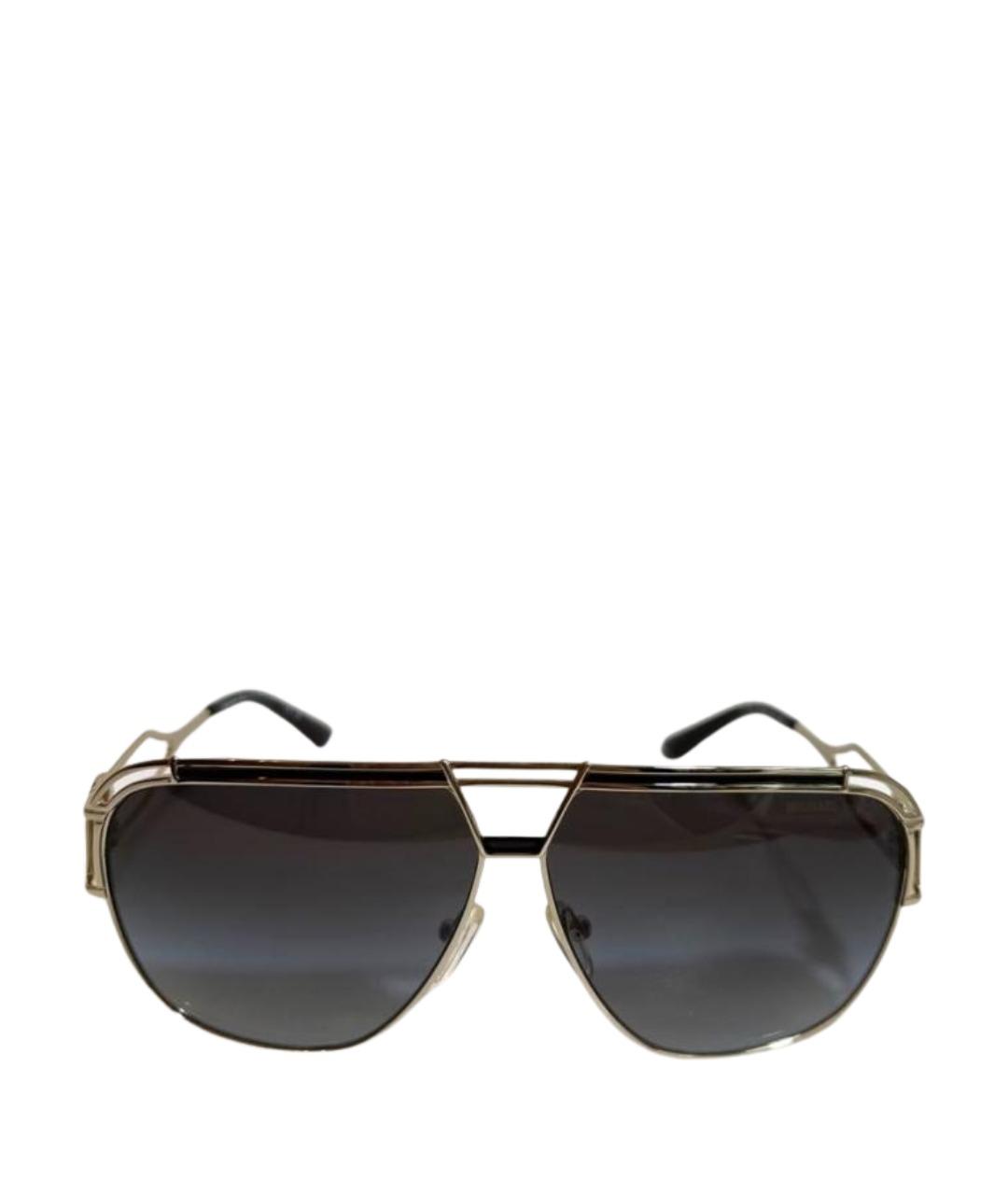 MICHAEL KORS Золотые металлические солнцезащитные очки, фото 1