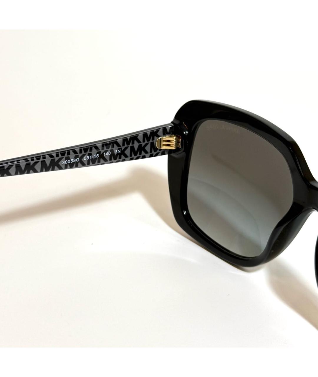 MICHAEL KORS Черные пластиковые солнцезащитные очки, фото 3