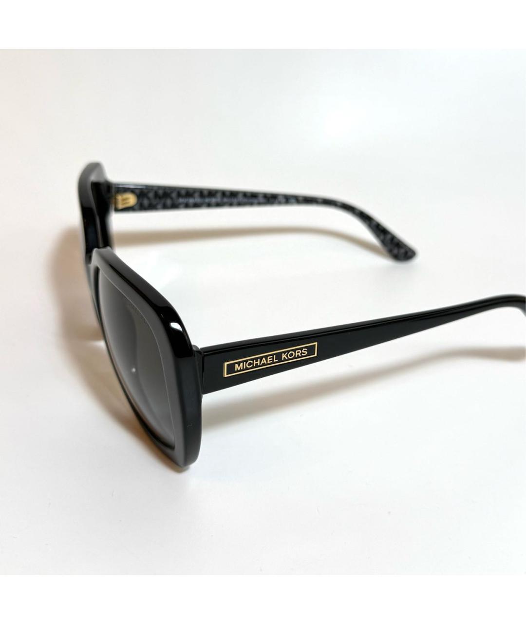 MICHAEL KORS Черные пластиковые солнцезащитные очки, фото 4