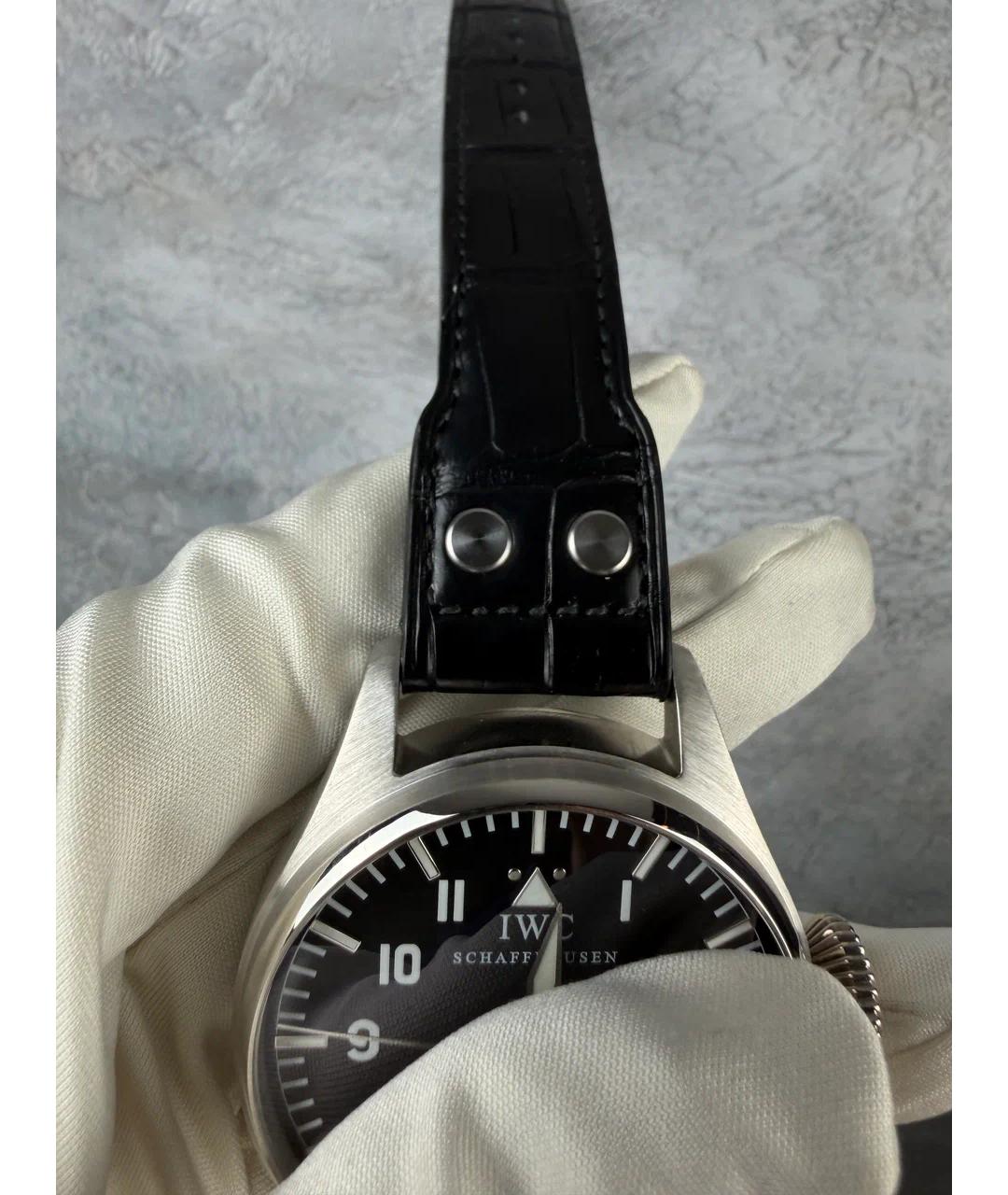 IWC Schaffhausen Черные металлические часы, фото 4